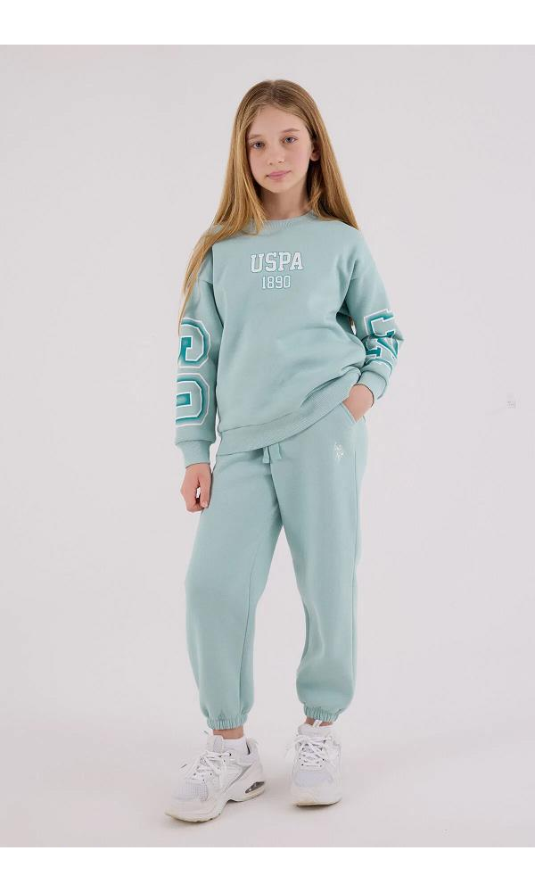 U.S. Polo Assn US2314-G  Kız çocuk  İkili Takım Neon Pembe