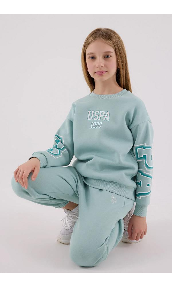 U.S. Polo Assn US2314-G  Kız çocuk  İkili Takım Neon Pembe