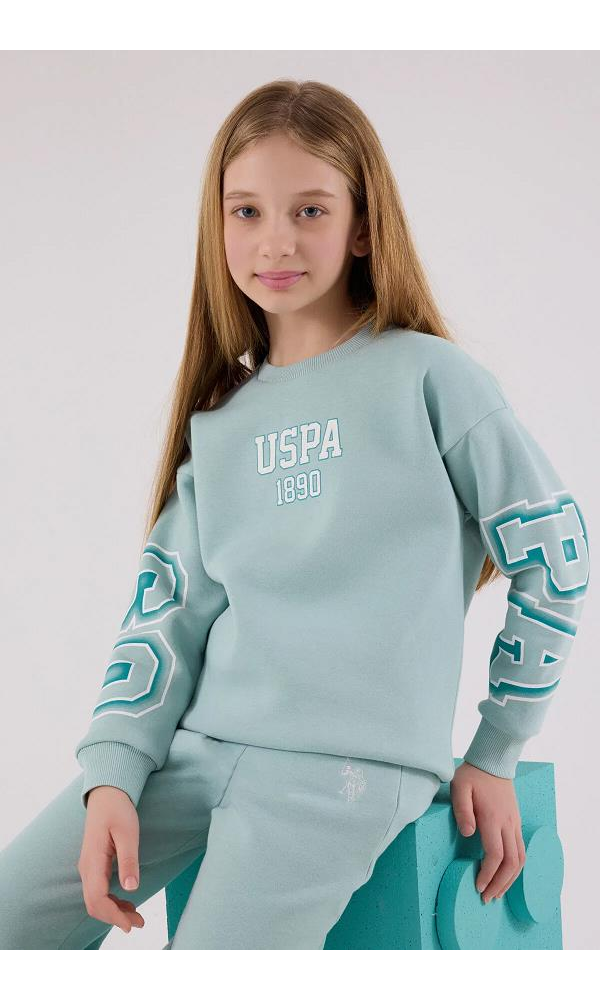 U.S. Polo Assn US2314-G  Kız çocuk  İkili Takım Neon Pembe