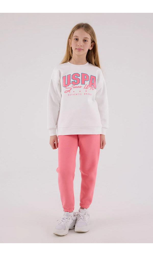 U.S. Polo Assn US2315-4 Kız çocuk İkili Takım BEYAZ
