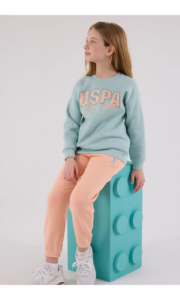 U.S. Polo Assn US2315-G Kız Çocuk İkili Takım BEYAZ