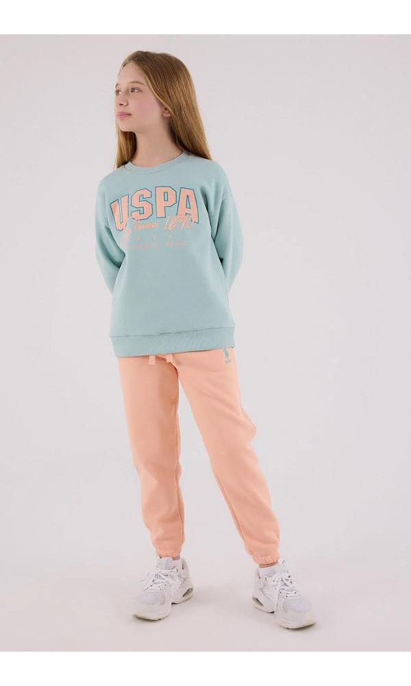 U.S. Polo Assn US2315-G Kız Çocuk İkili Takım BEYAZ