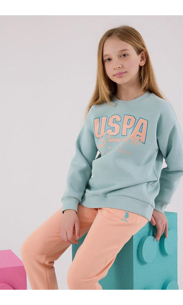 U.S. Polo Assn US2315-G Kız Çocuk İkili Takım BEYAZ