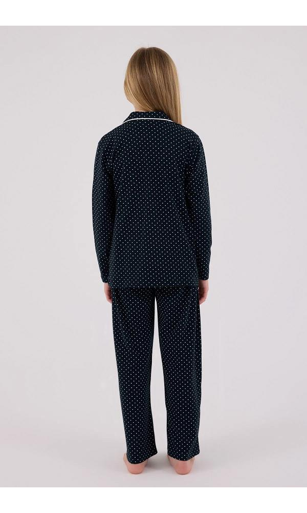 U.S. Polo Assn US2327-G  Kız Gömlek Pijama Takımı LACİVERT