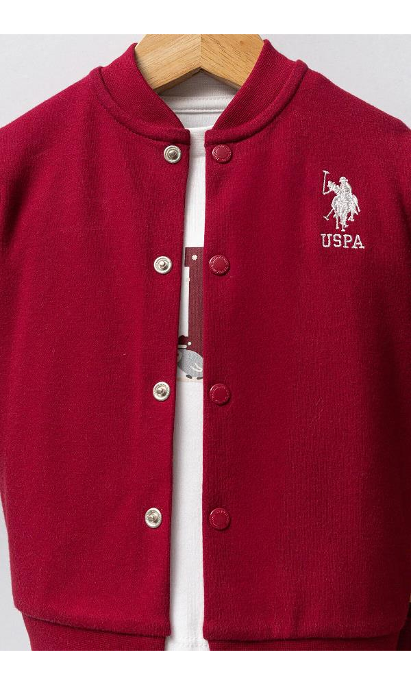 U.S Polo Assn USB2533 Erkek Bebek 3lü takım MAVİ