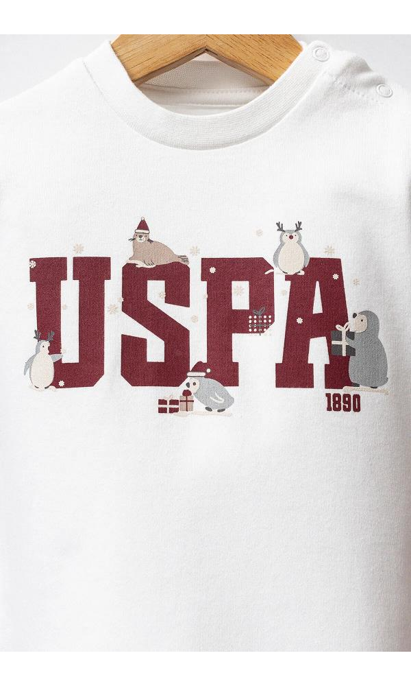 U.S Polo Assn USB2533 Erkek Bebek 3lü takım MAVİ