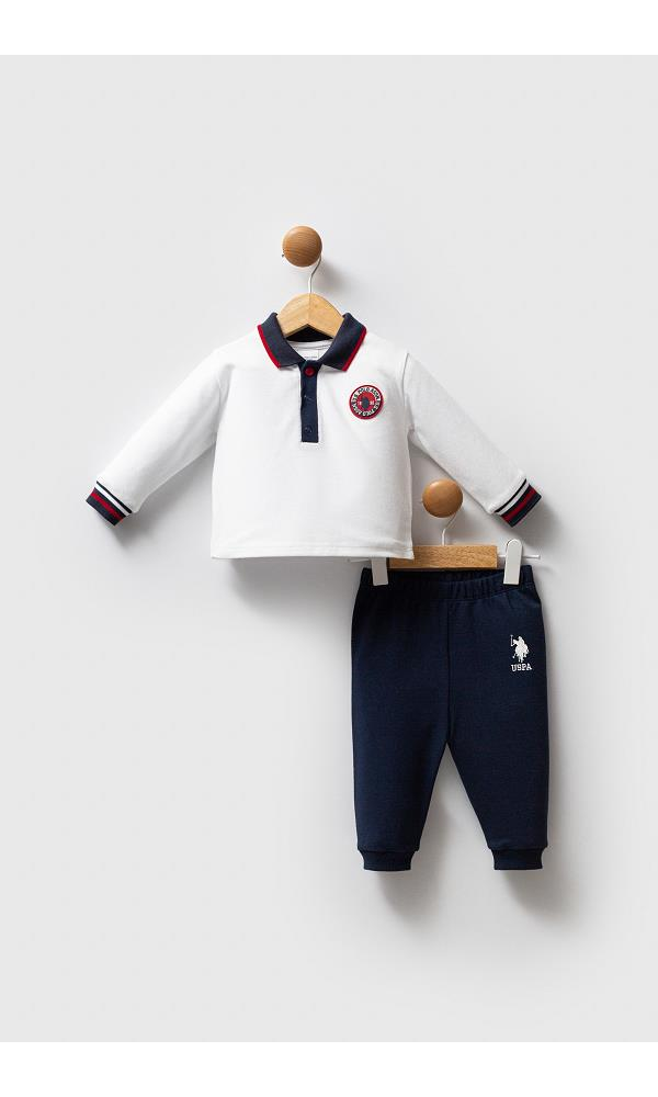 U.S Polo Assn USB2534  Us Polo Erkek Bebek 2li Takım LACİVERT