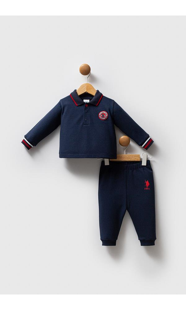 U.S Polo Assn USB2534  Us Polo Erkek Bebek 2li Takım LACİVERT