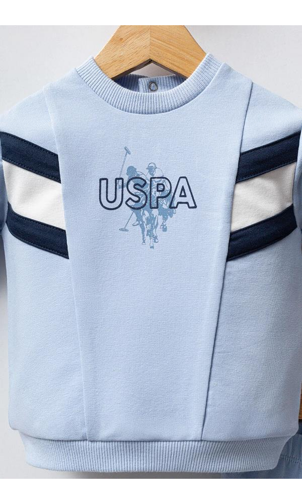U.S Polo Assn USB2535 Erkek Bebek 2li takım LACİVERT