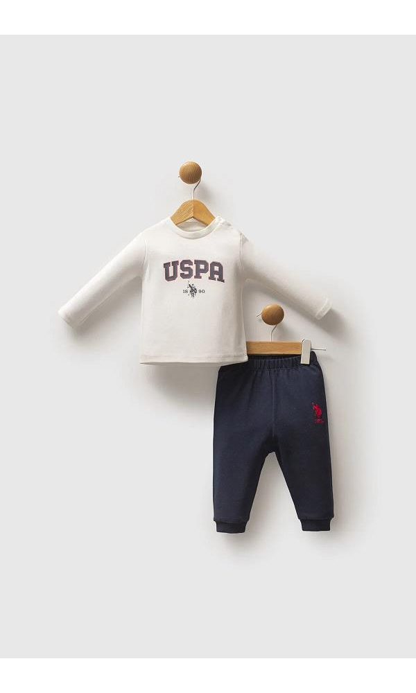 U.S Polo Assn USB2537 Erkek Bebek 3lü takım LACİVERT