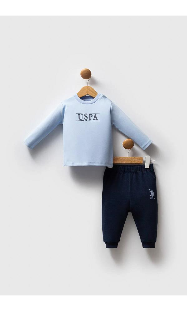 U.S Polo Assn USB2542 Erkek Bebek 3lü takım Cobalt