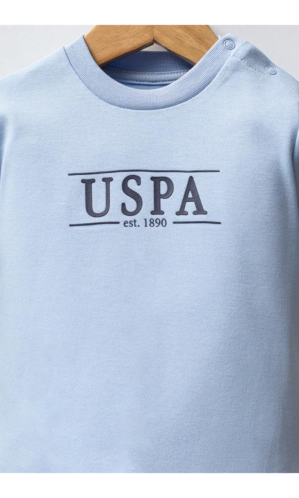 U.S Polo Assn USB2542 Erkek Bebek 3lü takım Cobalt