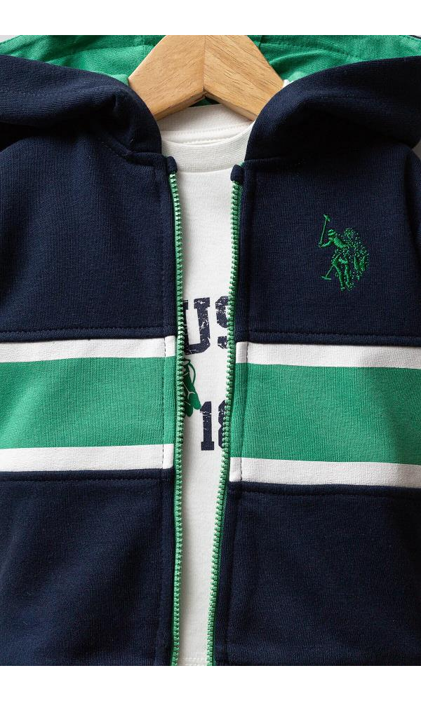 U.S Polo Assn USB2553 Erkek Bebek 3lü takım LACİVERT