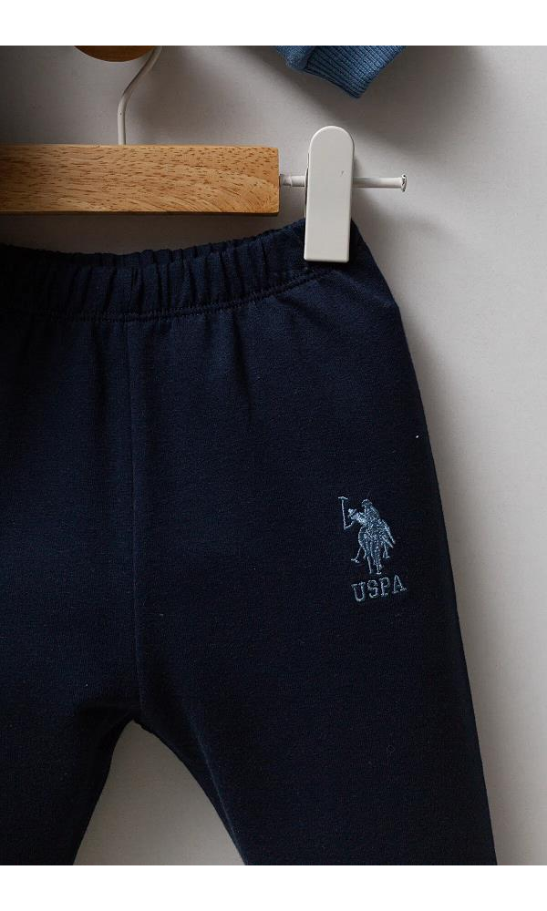 U.S Polo Assn USB2556 Erkek Bebek 2li takım YEŞİL