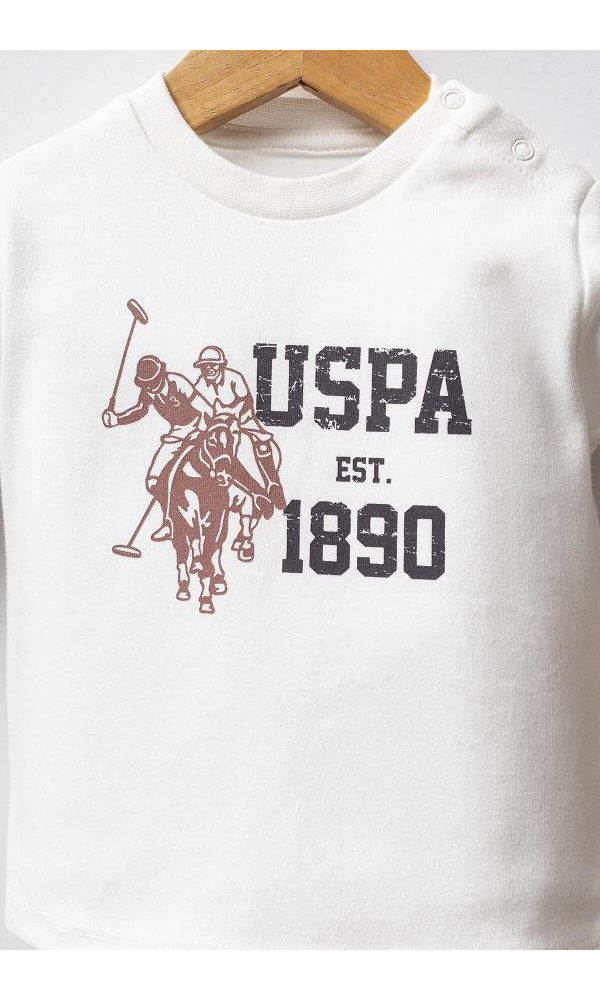 U.S Polo Assn USB2561 Erkek Bebek 3lü takım FÜME