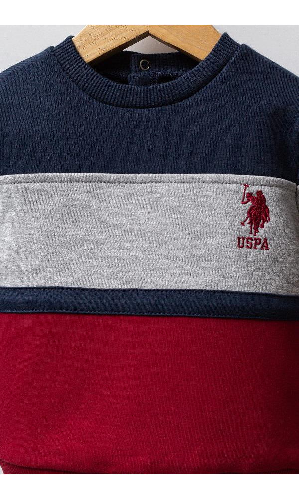 U.S Polo Assn USB2562  Erkek Bebek 2li Takım Lila