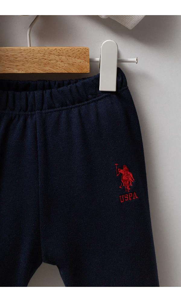 U.S Polo Assn USB2565 Erkek Bebek 2li takım BEYAZ