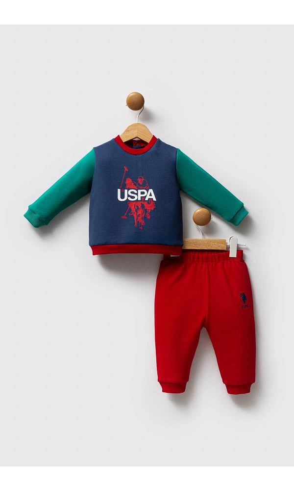 U.S. Polo Assn USB2572 Erkek Bebek 2Li Takım YEŞİL