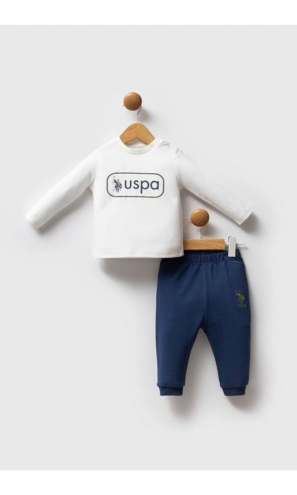 U.S. Polo Assn USB2574 Erkek Bebek 3Lü Takım HARDAL