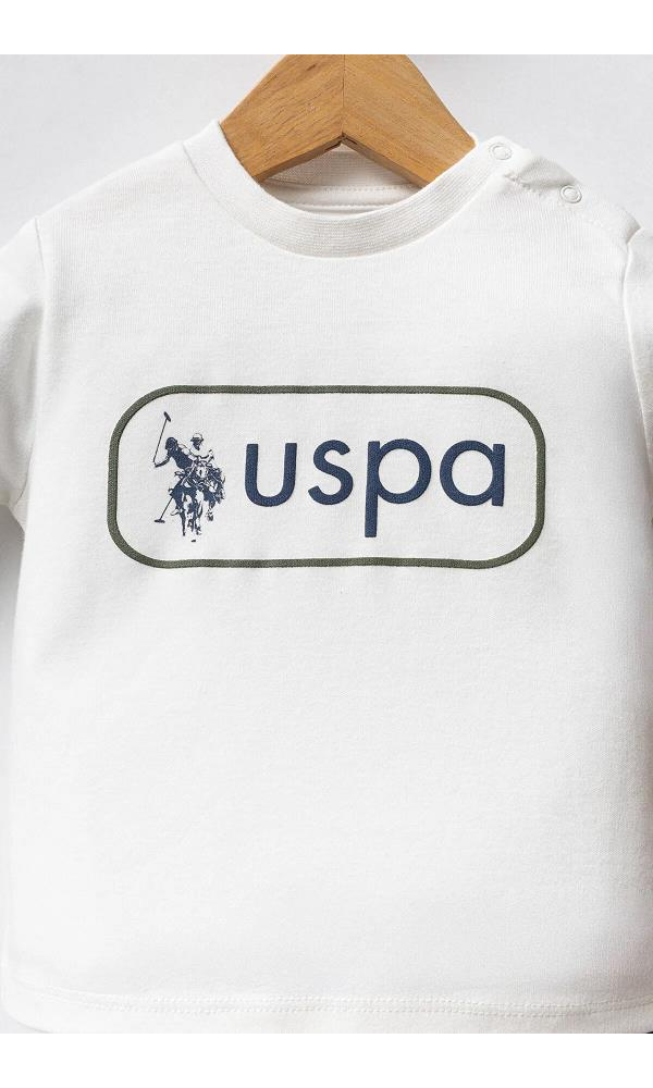 U.S. Polo Assn USB2574 Erkek Bebek 3Lü Takım HARDAL
