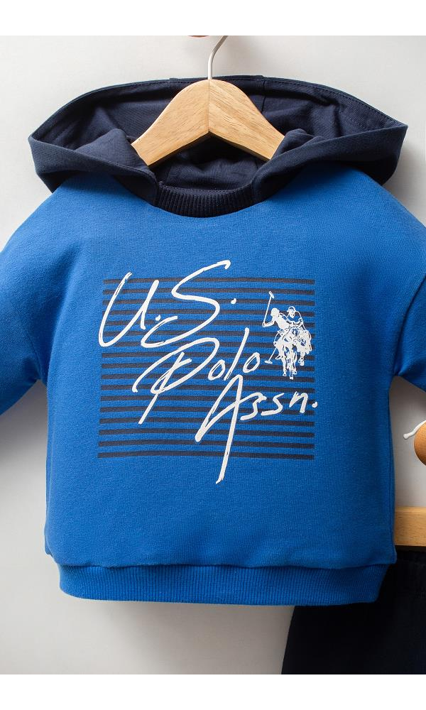U.S. Polo Assn  USB2580 Erkek Bebek 2Li Takım Cobalt