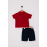 U.S Polo Assn USB2630 Erkek Bebek Pike T-Shırt 2Li Takım KIRMIZI