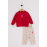 U.S. Polo Assn USB2727  Kız Bebek 2Li Takım KIRMIZI