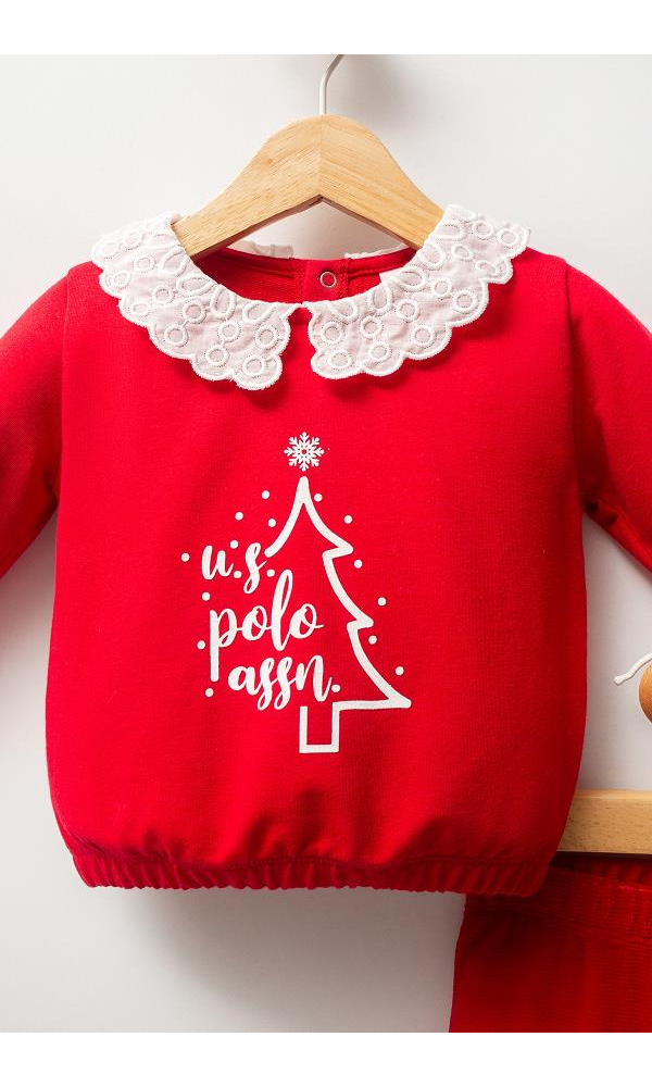 U.S. Polo Assn USB2735  Kız Bebek 2Li Takım YEŞİL