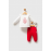 U.S. Polo Assn USB2736  Kız Bebek 2Li Takım KIRMIZI