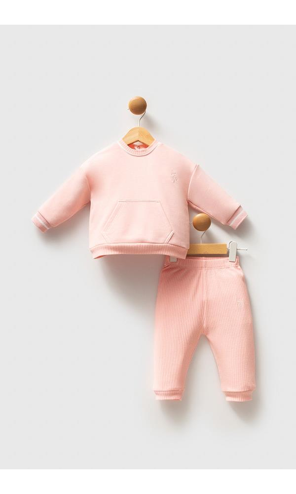 U.S. Polo Assn USB2738 Kız Bebek 2Li Takım PEMBE