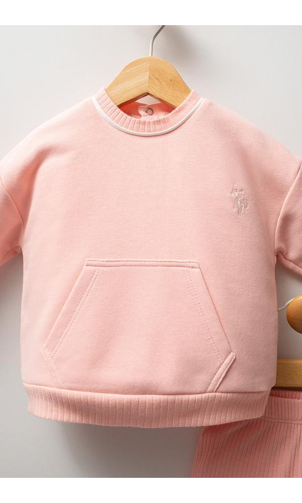 U.S. Polo Assn USB2738 Kız Bebek 2Li Takım PEMBE