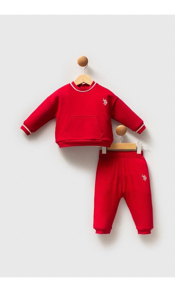 U.S. Polo Assn USB2738 Kız Bebek 2Li Takım PEMBE