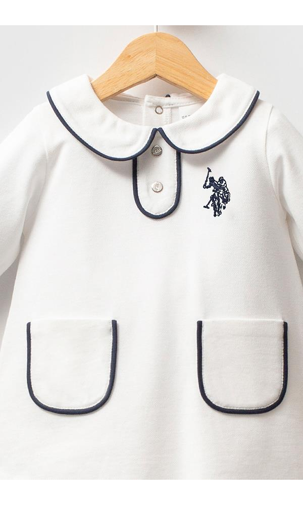 U.S. Polo Assn USB2740  Kız Bebek Elbise PEMBE