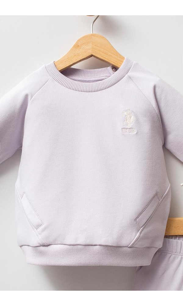 U.S. Polo Assn USB2741  Kız Bebek 2Li Takım Lila