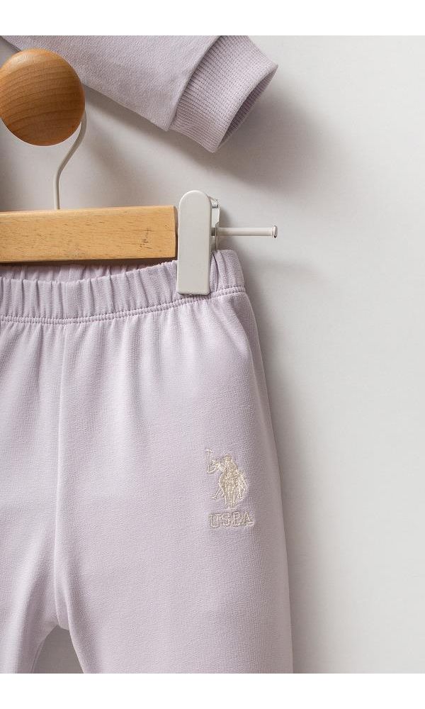 U.S. Polo Assn USB2741  Kız Bebek 2Li Takım Lila