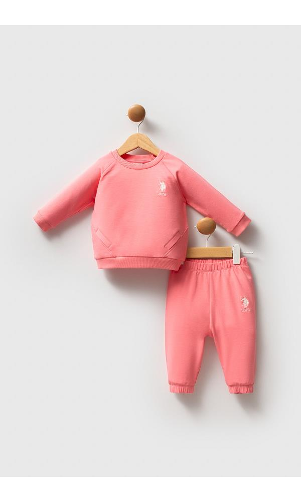 U.S. Polo Assn USB2741  Kız Bebek 2Li Takım Lila