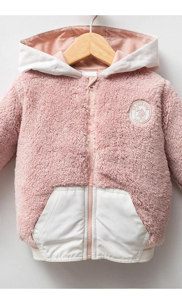 U.S. Polo Assn USB2746 Kız Bebek Mont LACİVERT