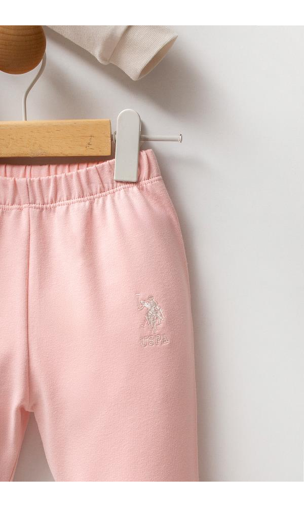 U.S Polo Assn USB2749  Kız Bebek 2Li Takım Gül Kurusu