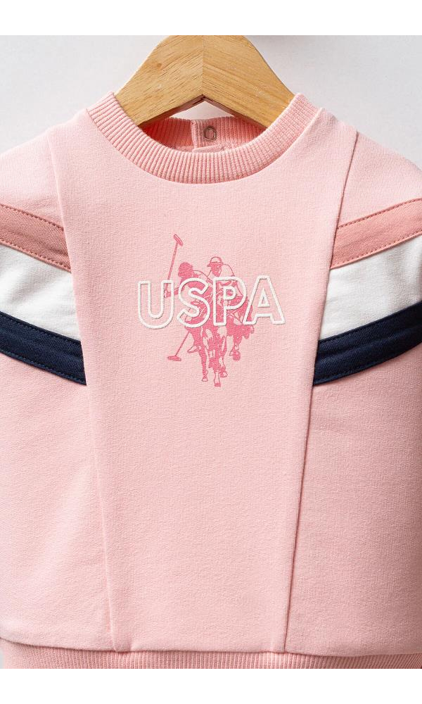 U.S. Polo Assn USB2755  Kız Bebek 2Li Takım PEMBE