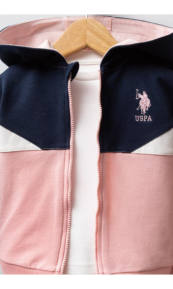 U.S Polo Assn USB2758  Kız Bebek 3lü Takım LACİVERT