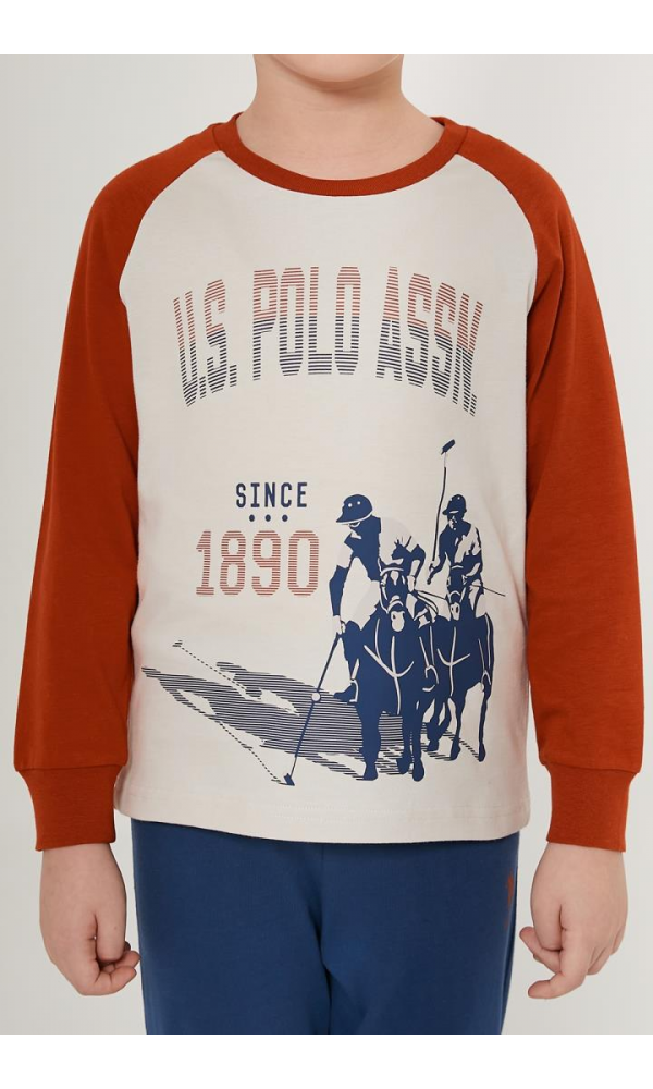 U.S. POLO US-1514 ERKEK ÇOCUK UZUN KOL TAKIM LACİVERT