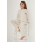 U.S POLO US1638-G KIZ PİJAMA TAKIMI KREM