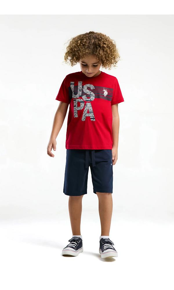 U.S POLO US2056-G ERKEK BERMUDA TAKIM K.İndigo