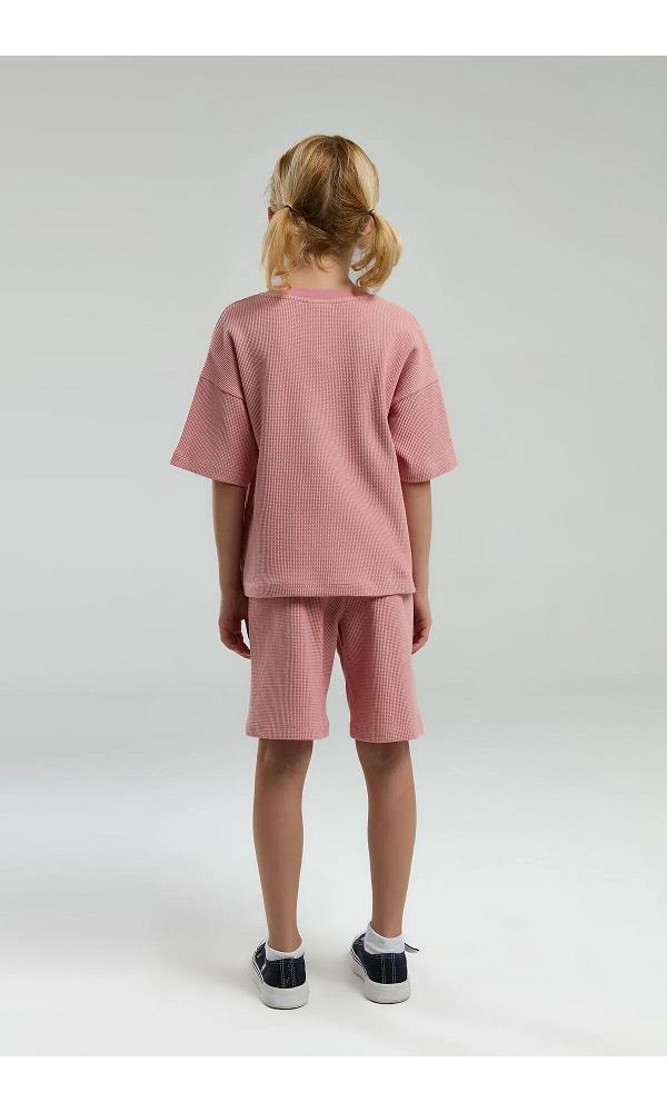 U.S POLO US2065-G KIZ BERMUDA TAKIM Retr.Pembe