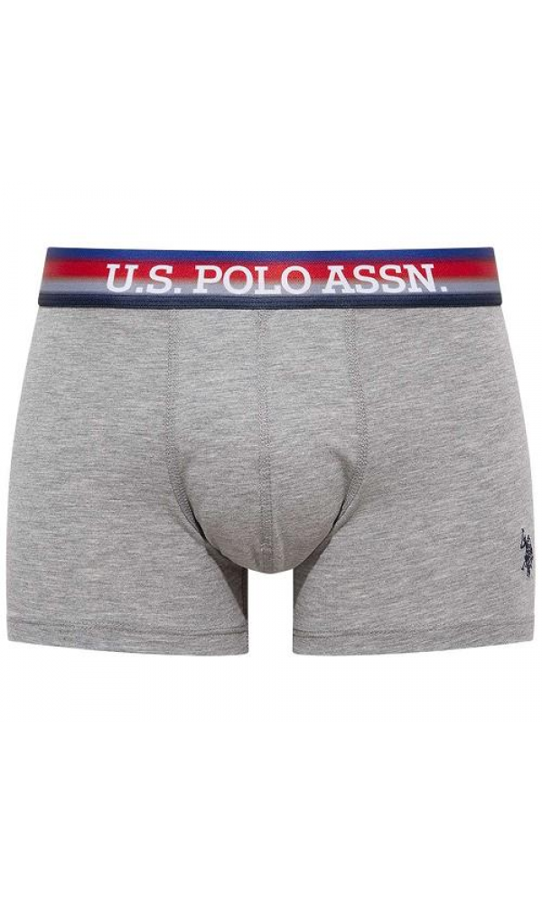US. POLO 80475 ERKEK 2 Lİ BOXER GRİ