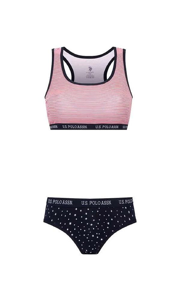 USPA 66251 Kadın Büstiyer Slip Takım TEN